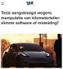 Kilometerstand manipulatie tesla 